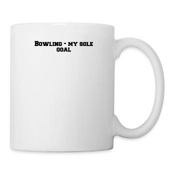Bowling - Bowling - my sole goal - Mug - white - Right