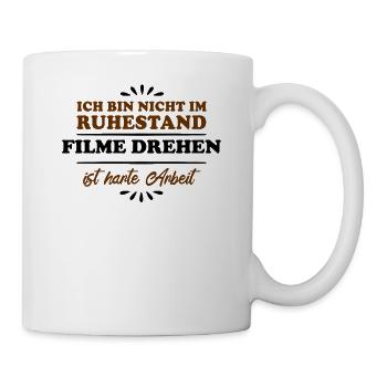 Retirement Retiree Pensioner Film-making - Mug - white - Right