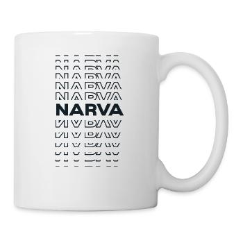 Modern Minimal Stadt - Estonia Narva - Tasse - Weiß - Rechts