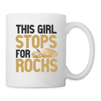Geologe Steine Steinsammler - Tasse - Weiß - Rechts