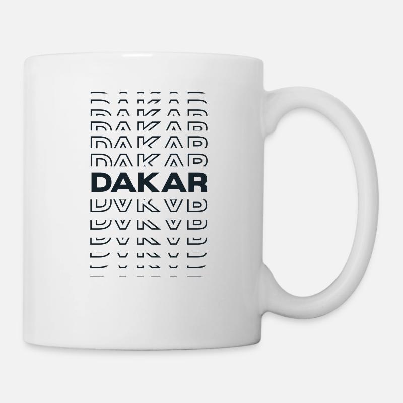 Ville Minimale Moderne - Sénégal Dakar - Mug blanc - blanc