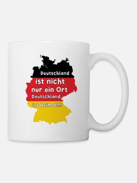 Deutschland ist Heimat - Tasse - Weiß
