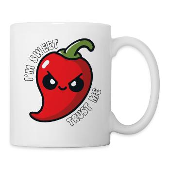 Je suis doux Fais-moi confiance piment fort drôle - Mug blanc - blanc - Droite
