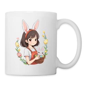 Anime Easter Kawaii Easter Bunny Manga Girl Otaku - Mug - white - Right