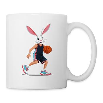 Basketballspieler Osterhase Lustig Streetwear - Tasse - Weiß - Rechts