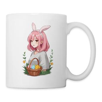 Anime Ostern Kawaii Osterhase Manga Mädchen Otaku - Tasse - Weiß - Rechts