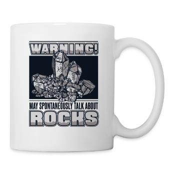 peut parler spontanément de roches minérales - Mug blanc - blanc - Droite