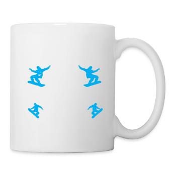 Snowboarding Art Hommes Snowboard Cooler Snowboarder - Mug blanc - blanc - Droite