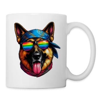 German Shepherd The Rap Artist - Mug - white - Right