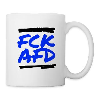 FCK AFD - Tasse - Weiß - Rechts