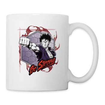 Soyez fort - Combattant d’anime - Mug blanc - blanc - Droite