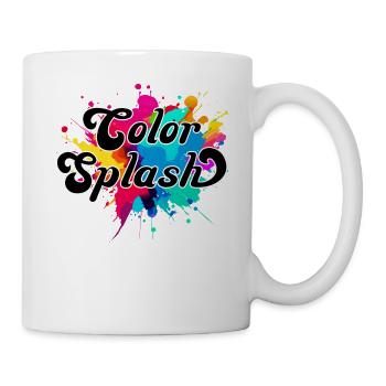 Color Splash. colorful, eye-catching, abstract, cool, - Mug - white - Right