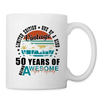 50th Birthday Saying 50 Years Gift - Mug - white - Right