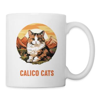 Calico Cat Lucky Cat - Mug - white - Right