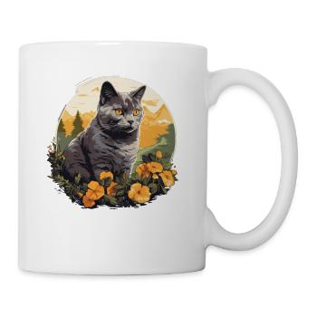 Chartreux Cat Carthusian Cat - Mug - white - Right