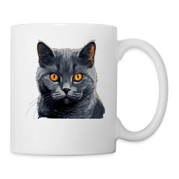 Chartreux Cat Carthusian Cat - Mug - white - Right