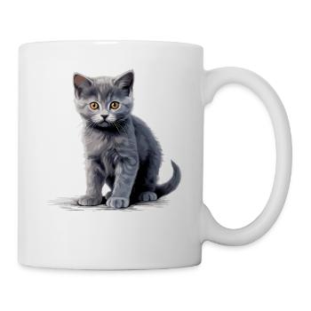 Chartreux Cat Carthusian Cat - Mug - white - Right