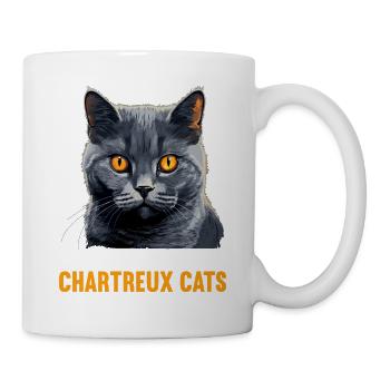 Chartreux Cat Carthusian Cat - Mug - white - Right