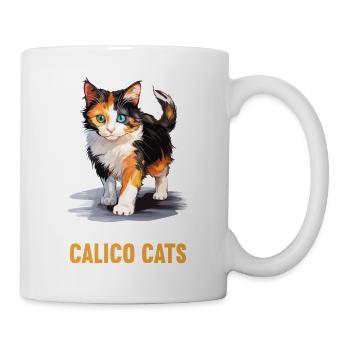 Calico Cat Lucky Cat - Mug - white - Right