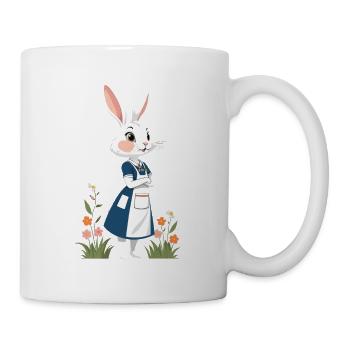 Nurse Bunny Cute Easter Bunny Motif - Mug - white - Right
