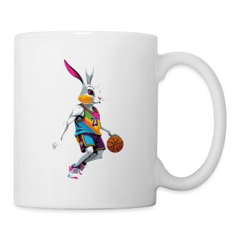 Basketballspieler Osterhase Lustig Streetwear - Tasse - Weiß - Rechts