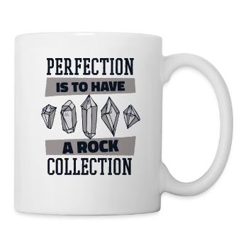 Perfection Is To Have A Rock Collection Mineral - Mug - white - Right