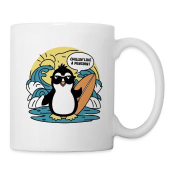 CHILLIN' COMME UN PINGOUIN - Mug blanc - blanc - Droite