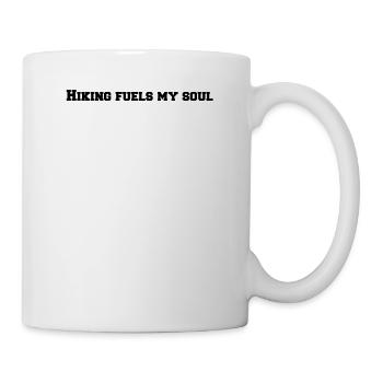 Wandern - Hiking fuels my soul - Tasse - Weiß - Rechts