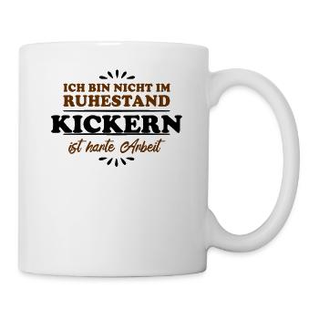 Retraité Retraité Kicker - Mug blanc - blanc - Droite