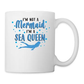 Pas de sirène, je suis une reine des mers - Océan - Mug blanc - blanc - Droite