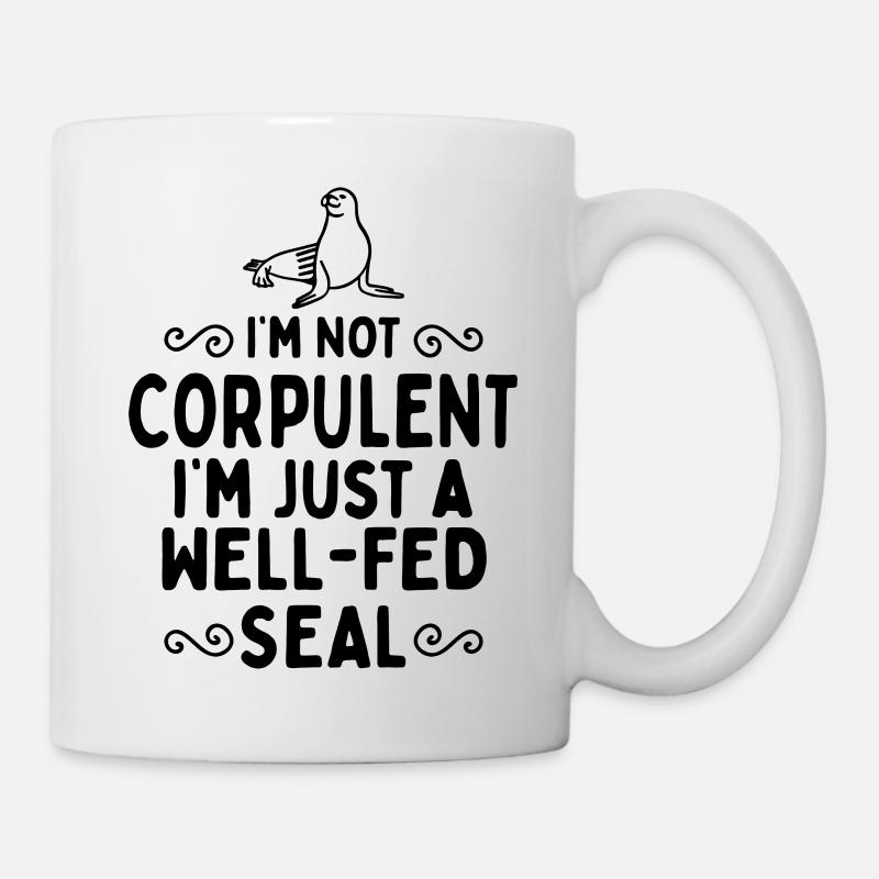 Sigilli non corpulenti ben foderati - oceano - Tazza - bianco