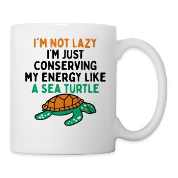 Energy Turtle Saving - Ocean - Mug - white - Right