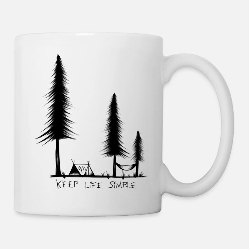 Camping - Tasse - Weiß