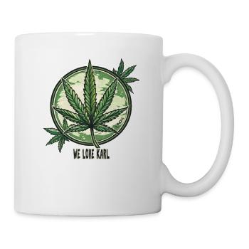 Legales Cannabis: Wir lieben Karl - Tasse - Weiß - Rechts