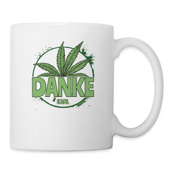 Thank you Karl, Cannabis Legalisation 2024 - Mug - white - Right