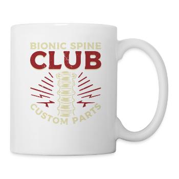 Bionic Spine Club Custom Parts Wirbelsäulenfusion Rücken - Tasse - Weiß - Rechts