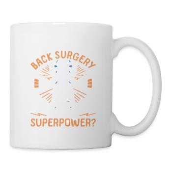 I Survived Back Surgery Spinal Fusion Bionic Spine - Mug - white - Right