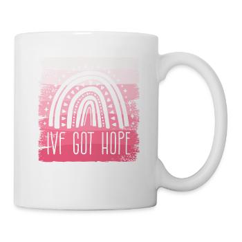 IVF Got Hope Rainbow Transfer Day IUI Infertility - Mug - white - Right