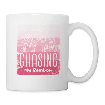 Chasing My Rainbow IVF Transfer Day Infertility - Mug - white - Right