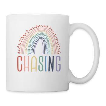 Chasing My Rainbow IVF Transfer Day Infertility - Mug - white - Right