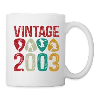 Vintage 1984 Guitar Pick joueur de guitare - Mug blanc - blanc - Droite