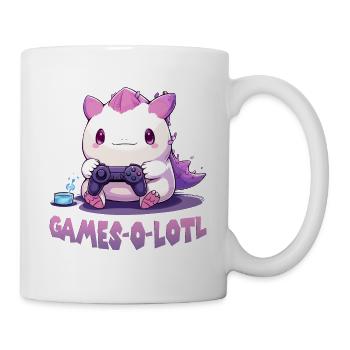 Kawaii Axolotl Gamer T | Anime Gamer T| Axolotl - Mug blanc - blanc - Droite