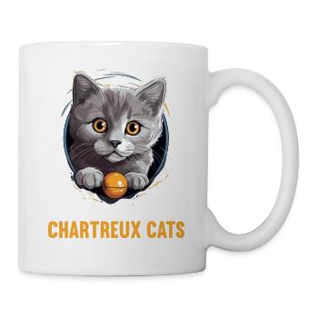 Chartreux Cat Carthusian Cat - Mug - white - Right