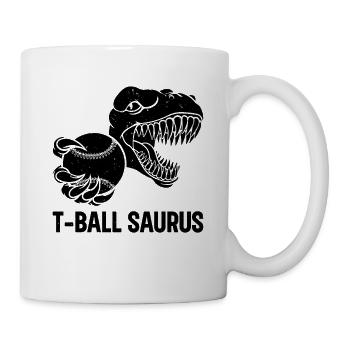 T-ball Saurus Tee-ball Player Dino - Mug - white - Right