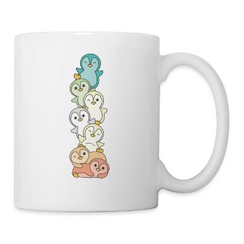 genderfloren drapeau fierté lgbtq mignon pingouin - Mug blanc - blanc - Droite