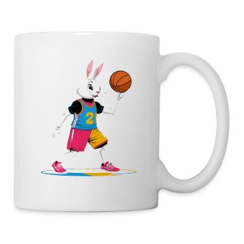 Basketballspieler Osterhase Lustig Streetwear - Tasse - Weiß - Rechts