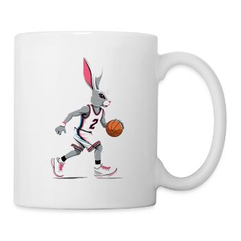 Basketballspieler Osterhase Lustig Streetwear - Tasse - Weiß - Rechts