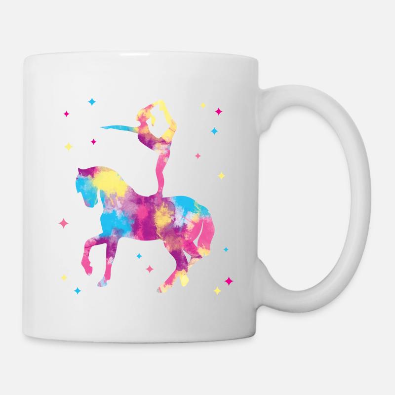 Voltigieren Volti Pferde Mädchen Pferd Voltigier - Tasse - Weiß