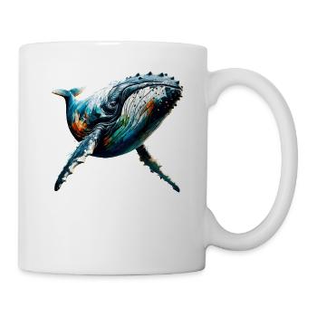 Polygon Art Humpback Whale Humpback Whales - Mug - white - Right