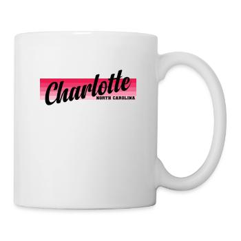 Charlotte, une ville de Caroline du Nord, aux États-Unis - Mug blanc - blanc - Droite